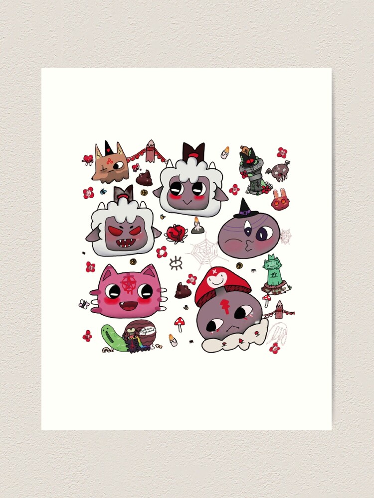 Cult of the Lamb Illustration Print 