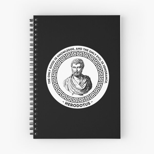 Item preview, Herodotus Goodness and Knowledge Circle Quote designed and sold by Cleanthes.