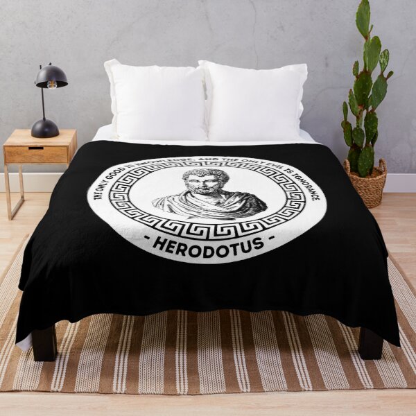 Item preview, Herodotus Goodness and Knowledge Circle Quote designed and sold by Cleanthes.