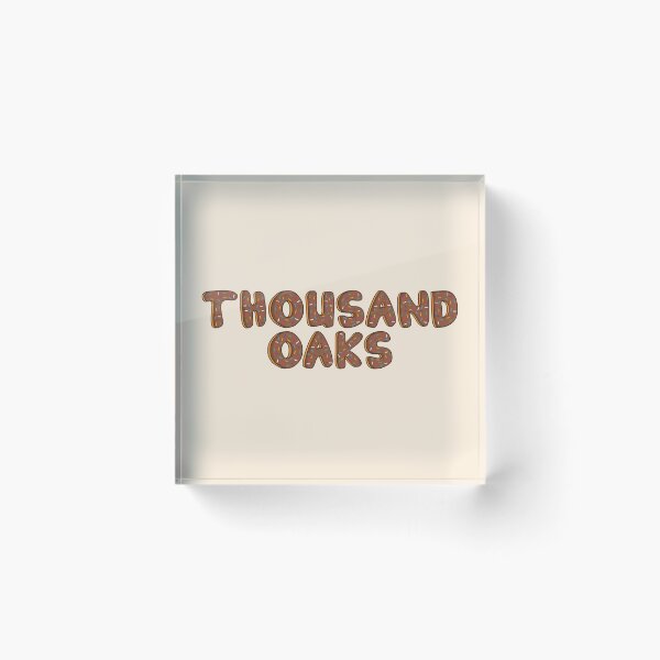 Item preview, Thousand Oaks City Shaped Like Chocolate Donuts  designed and sold by DonutsWords.