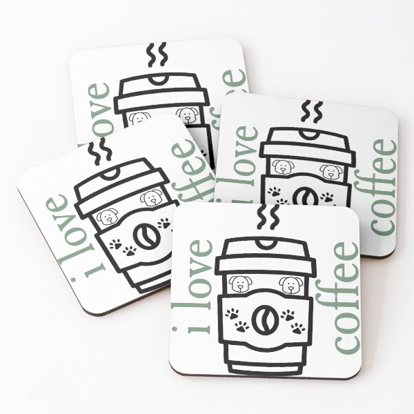 Item preview, motivated by caffeine and canine-coffee lover-canine lover designed and sold by qofebean.