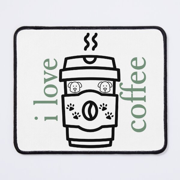 Item preview, motivated by caffeine and canine-coffee lover-canine lover designed and sold by qofebean.