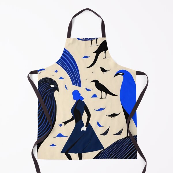 Item preview, Blue harmony: creative encounters between humans and birds designed and sold by NDArtistShop.