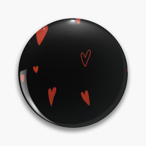 Item preview, Heart red scribble simple seamless black pattern  designed and sold by Yana Mustafina | Boho Soulful Designs.
