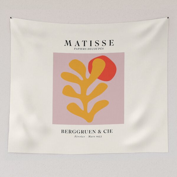 Item preview, Matisse Papiers Découpés Blush Yellow Orange designed and sold by ahumbleconcept.