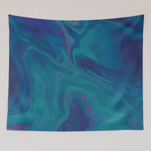 Item preview, Acrylic Pour - Sea Pattern designed and sold by Sketchypenface.