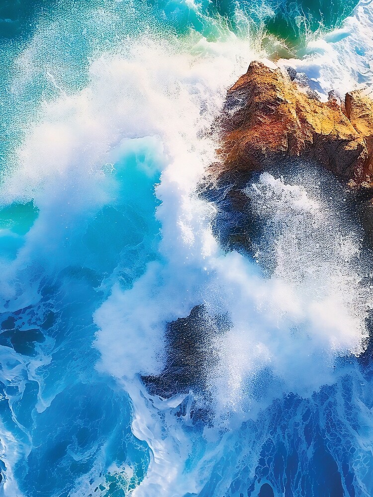 Ocean Waves Crashing On The Shore