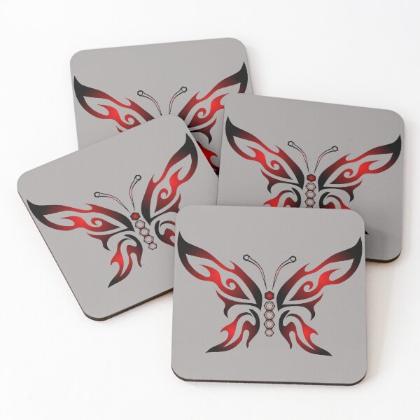 Item preview, Cyber butterfly. Robotic butterfly and tattoo style in red and black. designed and sold by Kminos.