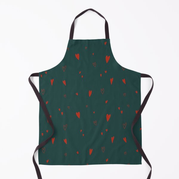 Item preview, Heart red scribble simple seamless blue pattern designed and sold by Yana Mustafina | Boho Soulful Designs.