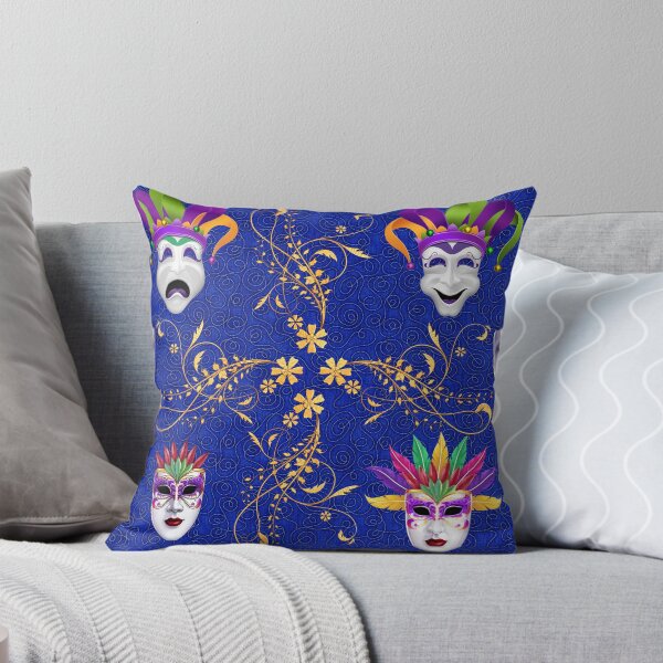 Item preview, Mardi Gra Masks Filigree Duvet Cover designed and sold by Gotcha29.