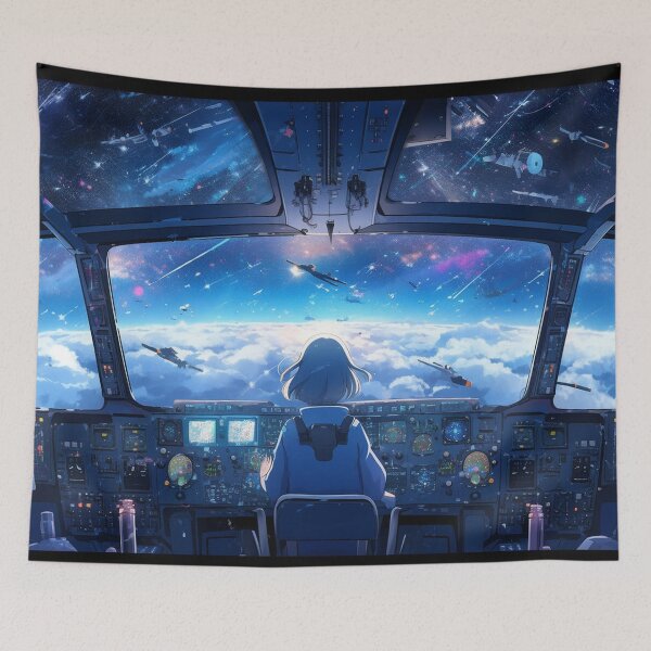 Item preview, Cosmic Conqueror: Pilot of the Infinite designed and sold by AdventureCanvas.