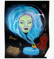 Floating Leota Seance Scene Poster