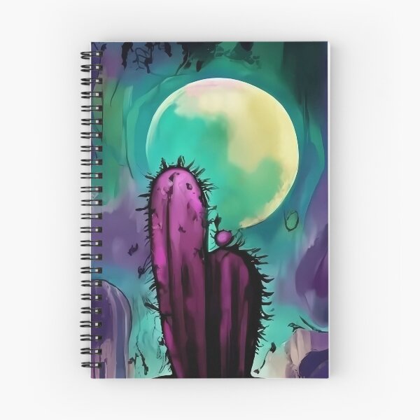 Item preview, Cactus and Moonlit Night designed and sold by RicsArtistry.