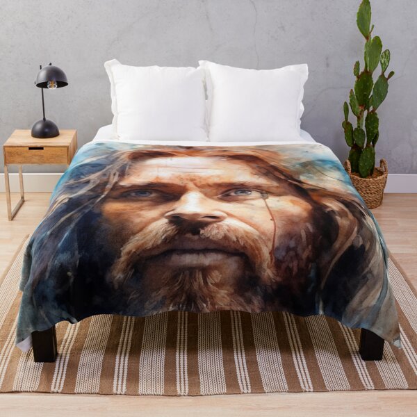 Item preview, Transcendent Reverie: Jesus' Face in Realistic Watercolor Splendo designed and sold by MedusaAiArt.