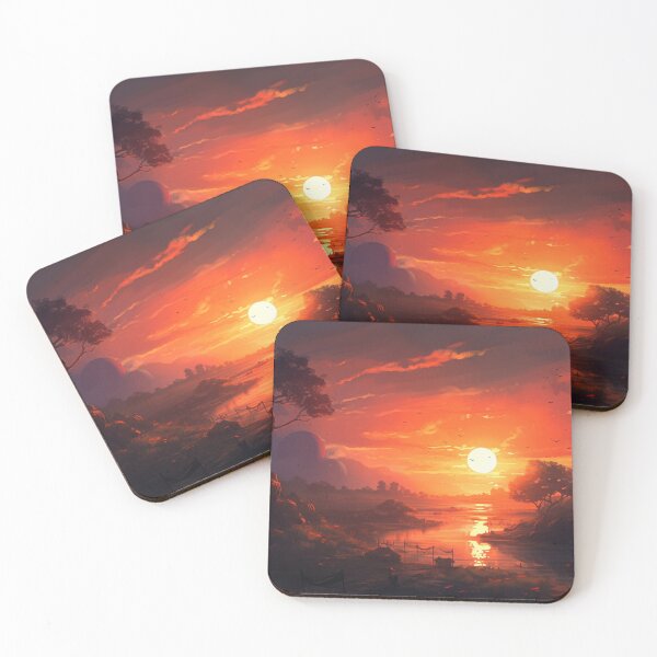 Artikelvorschau, Sonnenuntergang-Kunstwerk Ai Art entworfen und verkauft von Print Empire.