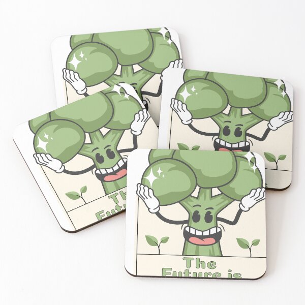 Item preview, The future is vegan. Illustration with broccoli designed and sold by KristinaNEL.