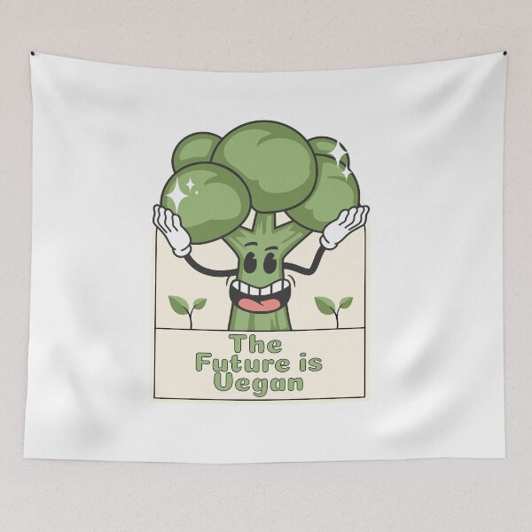Item preview, The future is vegan. Illustration with broccoli designed and sold by KristinaNEL.