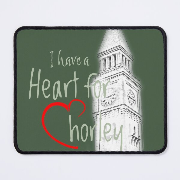 Item preview, Green - I have a Heart for Chorley inc Town hall clock for dark backgrounds designed and sold by HeartforChorley.