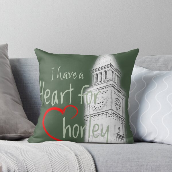 Item preview, Green - I have a Heart for Chorley inc Town hall clock for dark backgrounds designed and sold by HeartforChorley.