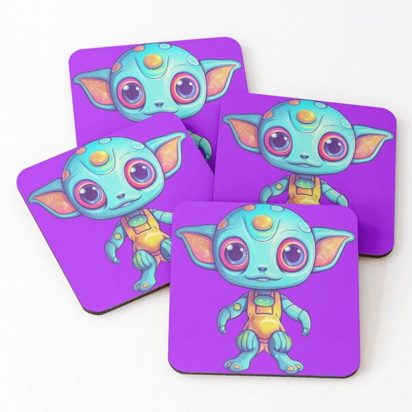 Item preview, Adorable Blue Alien Sticker: Out-of-This-World Cuteness designed and sold by BlahNM505.