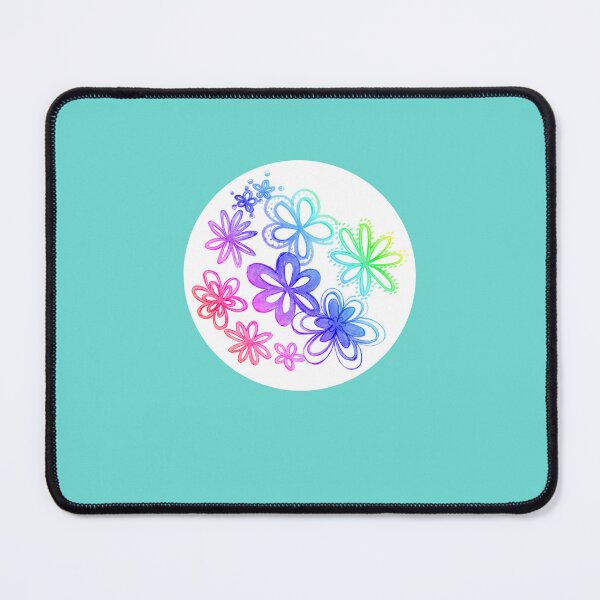 Item preview, Rainbow purple flower crafty paint | Rainbow blue decorative flower drawing designed and sold by lausn.