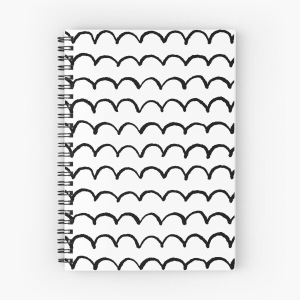 Item preview, Hand Drawn Scallop Wave Pattern (black/white) designed and sold by Design Minds Boutique.