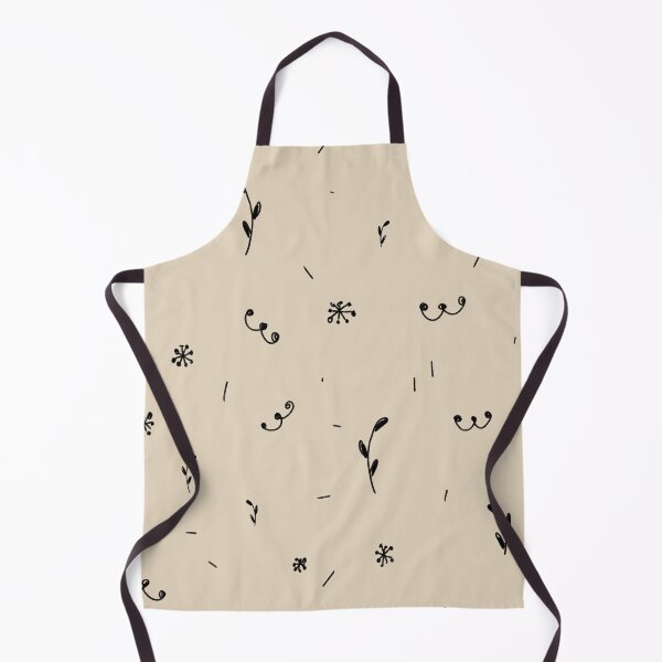 Item preview, Flower cute abstract floral beige pattern sketch designed and sold by Yana Mustafina | Boho Soulful Designs.