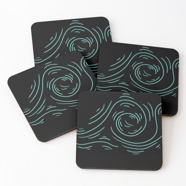 Item preview, Wavy ocean fabric designed and sold by Xatutik.art.