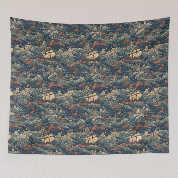 Item preview, Power of Ocean Pattern designed and sold by HVIUXLEE.