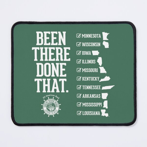 Item preview, Been There Done That - State Checklist - White designed and sold by Great River Road Store.