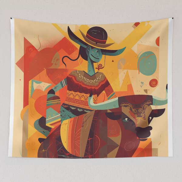 Item preview, Mystic Matadors: Abstract Surrealistic Paintings for Home Decor designed and sold by Rick Navarro.
