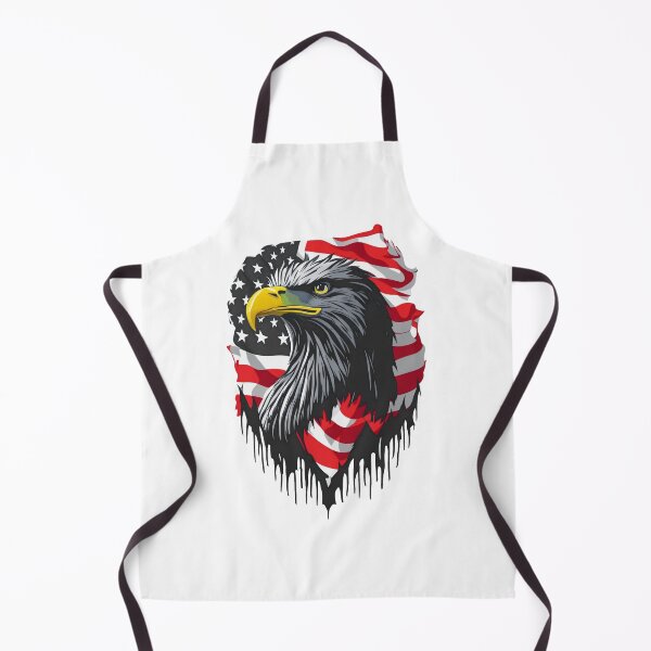 Item preview, portrait of an eagle against the background of the flag designed and sold by jkrphoto.