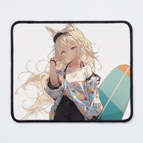 Item preview, Cute blond surfer girl at the beach designed and sold by Istarfal.