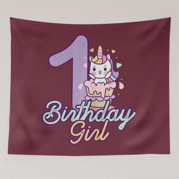 Item preview, 1 Year Old Birthday 	 	 Unicorn 1st Birthday 	 	92117	 designed and sold by yeplsewveje79.