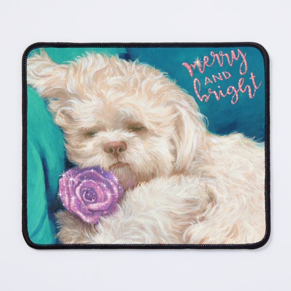 Luke, Shih Tzu Puppy, Merry and Bright Mouse Pad