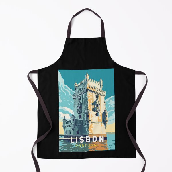 Item preview, Lisbon Portugal Belem Tower Travel Art Vintage designed and sold by KrisSidDesigns.
