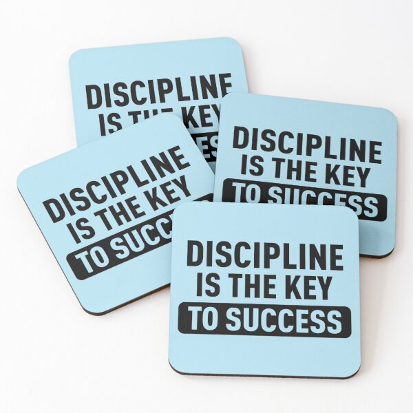 Item preview, Discipline is the Key to Sucess Inspirational Quote designed and sold by ThresaLeclair.