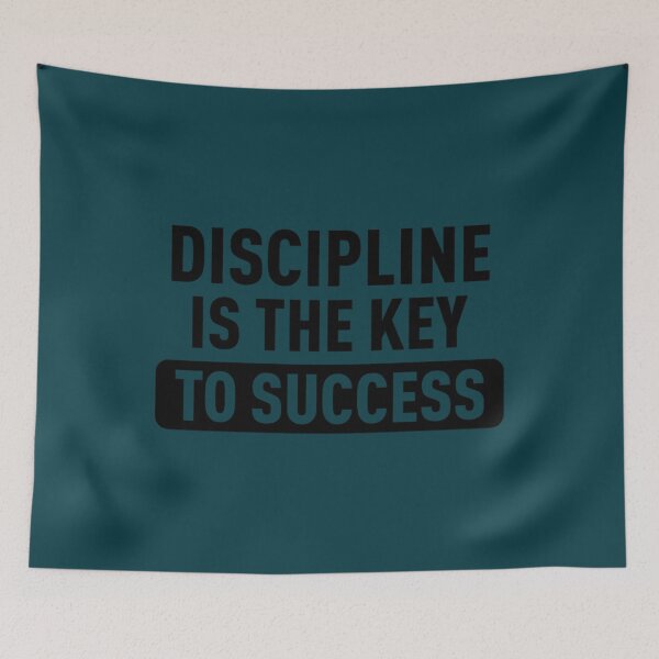 Item preview, Discipline is the Key to Sucess Inspirational Quote designed and sold by ThresaLeclair.
