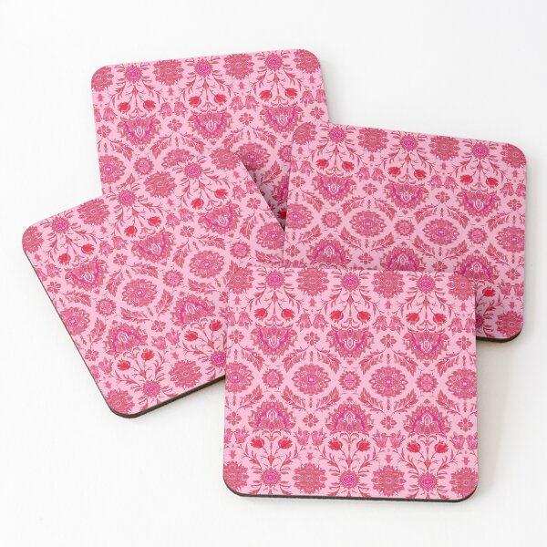 Item preview, Ornamental floral classic pink designed and sold by Alessandro Remo Mazzoni Remotextiles.