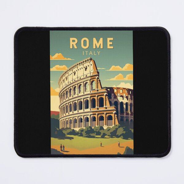 Item preview, Rome Italy Colosseum Travel Art Vintage designed and sold by KrisSidDesigns.