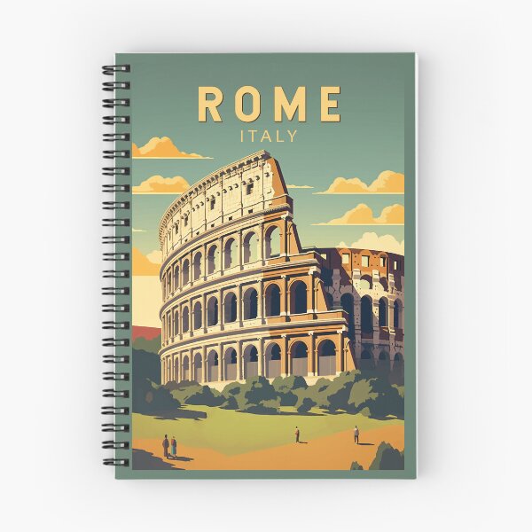 Artikelvorschau, Rom Italien Kolosseum Reisekunst Vintage entworfen und verkauft von KrisSidDesigns.