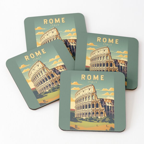 Item preview, Rome Italy Colosseum Travel Art Vintage designed and sold by KrisSidDesigns.