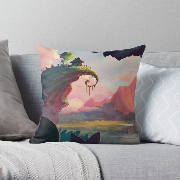 Sunset in Dreamland Throw Pillow