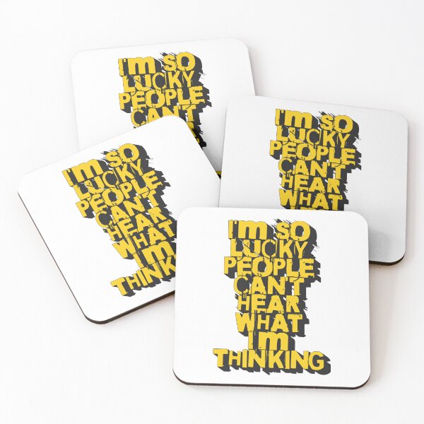 Item preview, I'm so lucky people can't hear what I'm thinking phrase designed and sold by KristinaNEL.