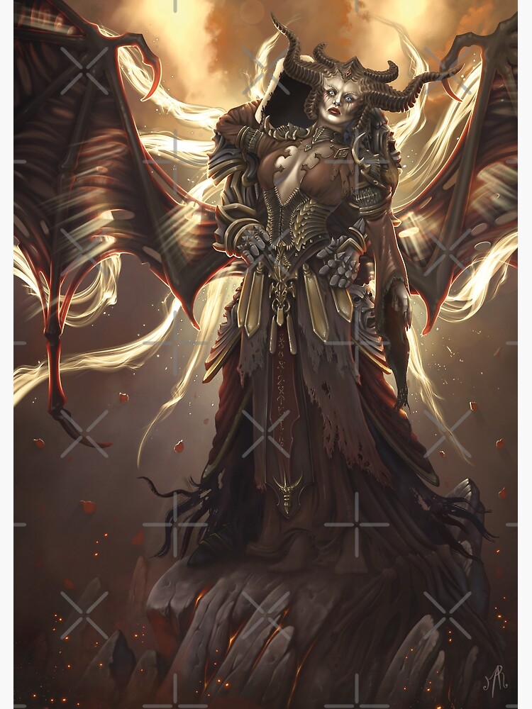 "Lilith and Inarius" Poster by PsychocatArt Redbubble