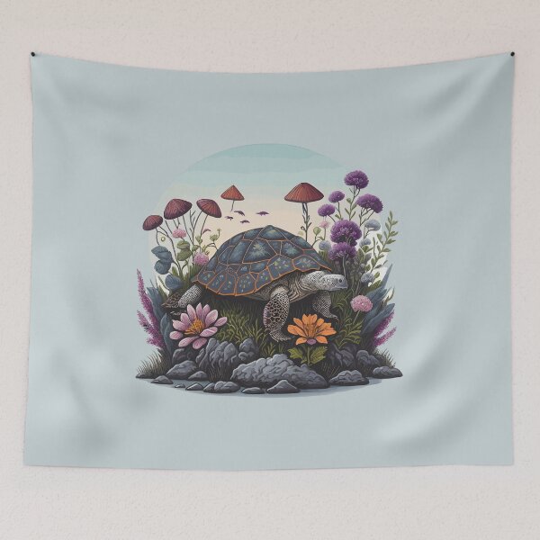Item preview, Funny & Cute Aesthetic Cottagecore floral Turtle Womens Mens designed and sold by Dream-bubble.