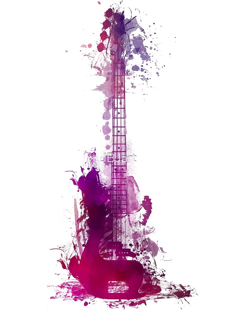 Funky purple guitar by JBJart