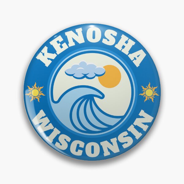 Item preview, Kenosha Lake Michigan Wisconsin - Summer Destination Vintage Logo designed and sold by Vintage-TM.