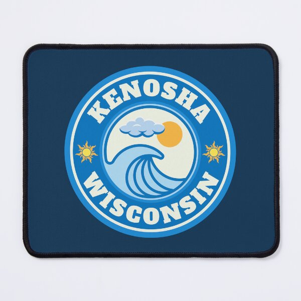 Item preview, Kenosha Lake Michigan Wisconsin - Summer Destination Vintage Logo designed and sold by Vintage-TM.