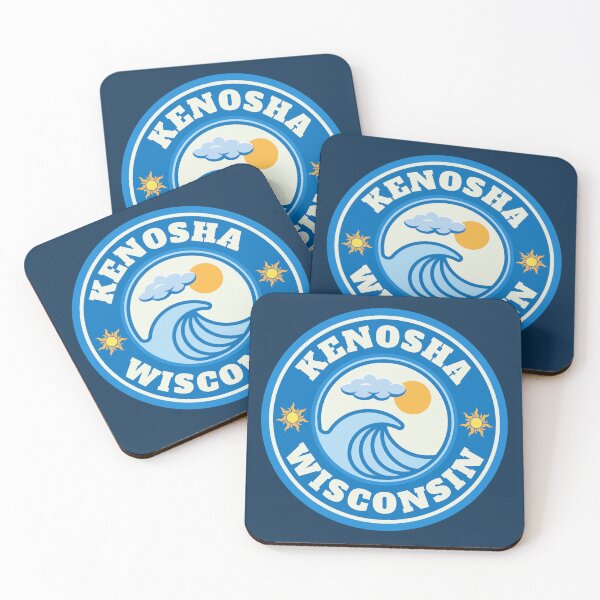 Item preview, Kenosha Lake Michigan Wisconsin - Summer Destination Vintage Logo designed and sold by Vintage-TM.
